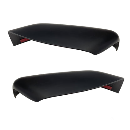Top Half Mirror Covers for Land Rover Freelander 2 (07-09 Mirrors) - Matt Black