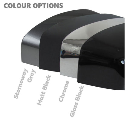 Top Half Mirror Covers for Range Rover Sport L320 (05-09 Mirrors) - Matt Black