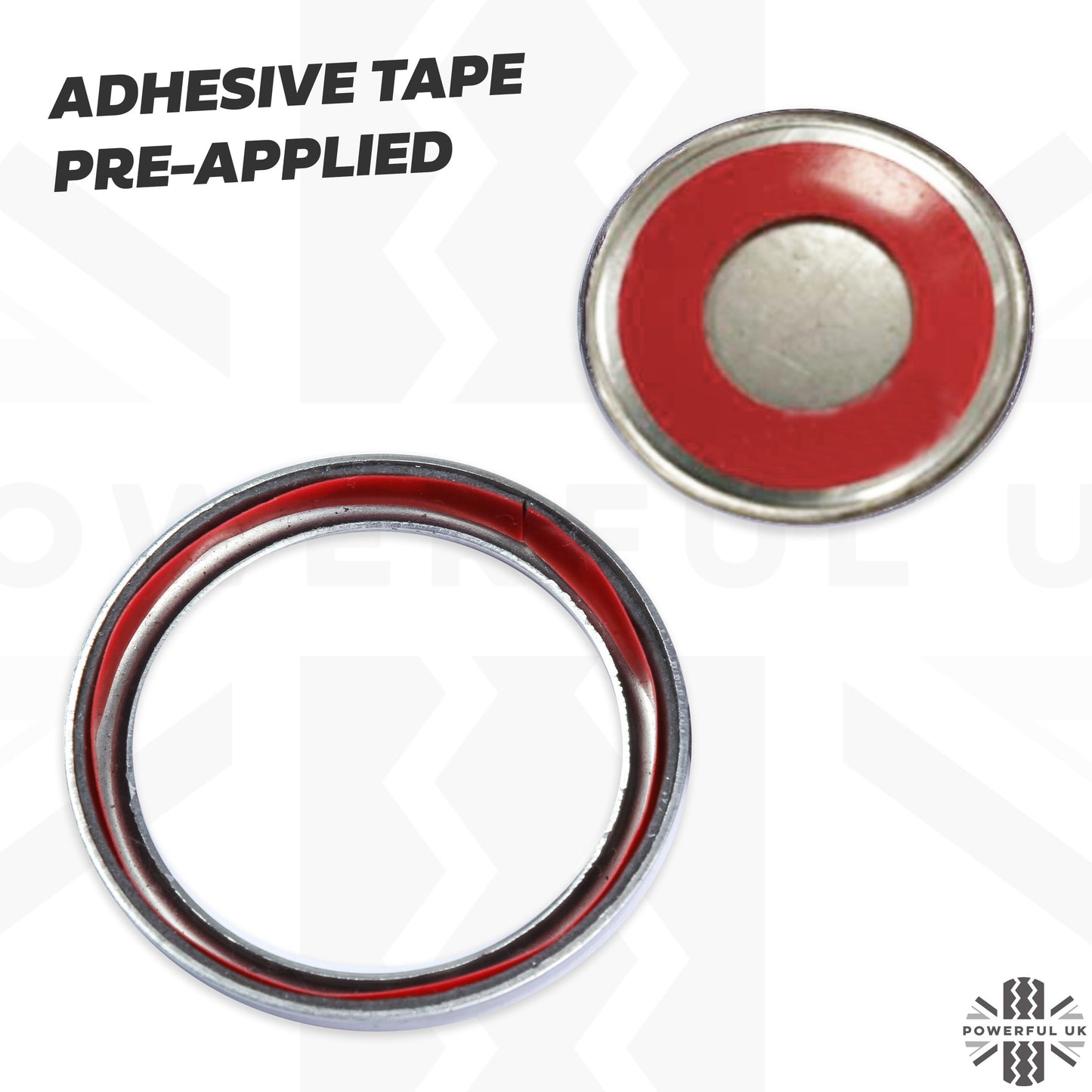 Tailgate Push Switch Cover Kit (Centre & Surround) in Stainless Steel for Range Rover Sport / P38