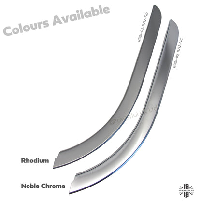 Console Surrounds (2pc)  - Rhodium Silver for Range Rover Sport 05