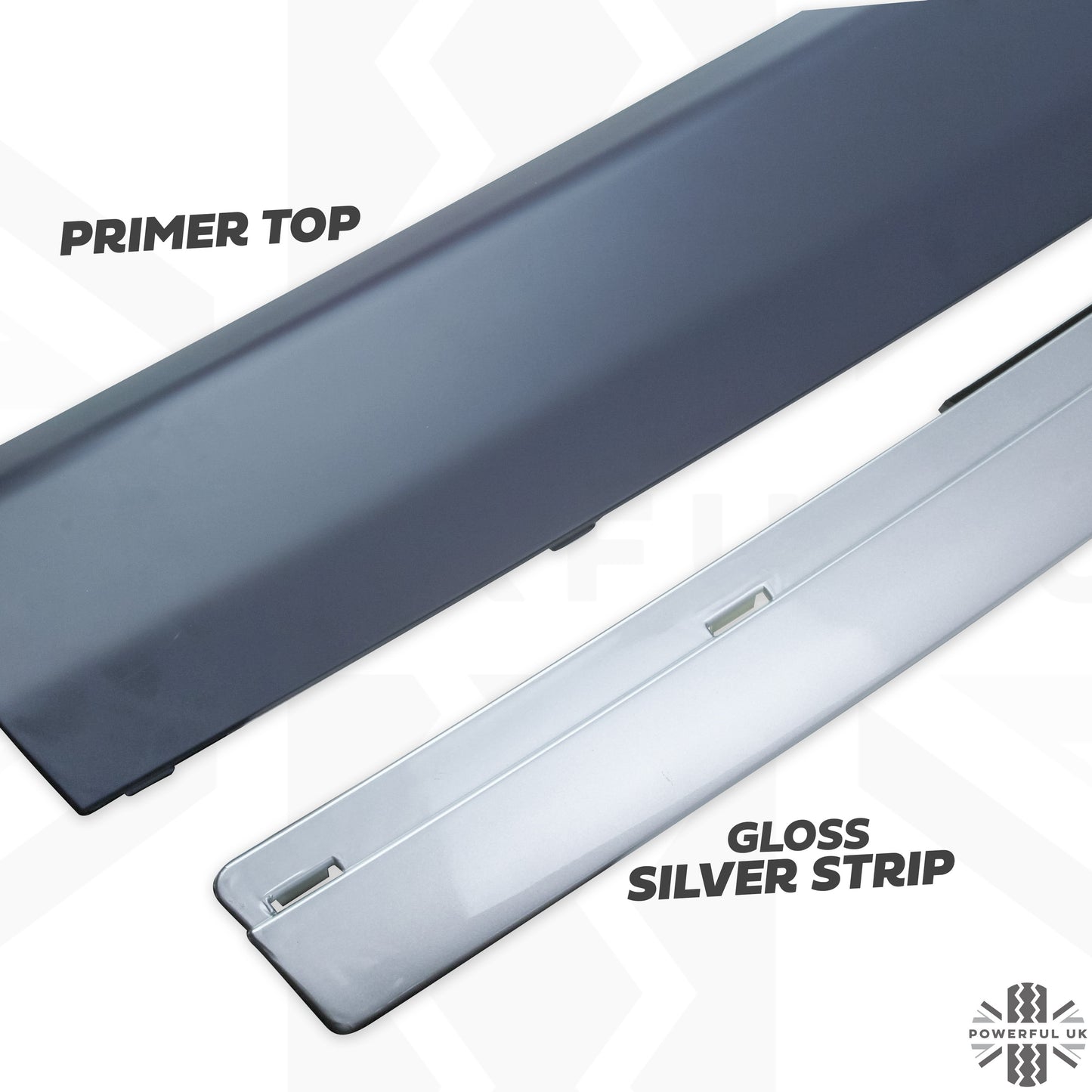 2012 style Tailgate Conversion for Range Rover Sport 05-11 - Primer/Gloss Silver Strip