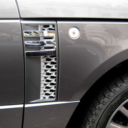 Side Vents - Grey / Chrome / Silver for Range Rover L322