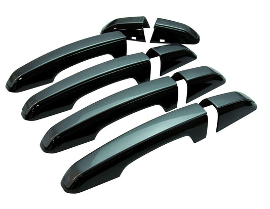2pc "Autobiography Style" Door Handle Covers for Range Rover Evoque L538 - Black/Corris Grey