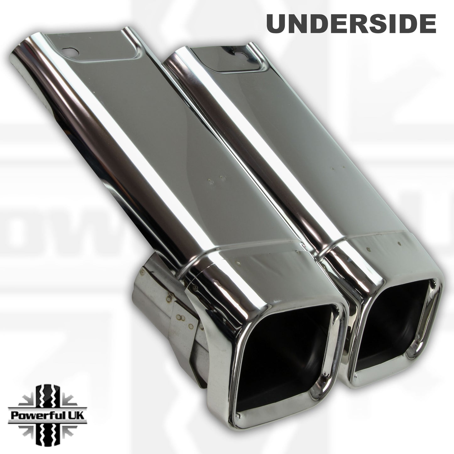 Rear Bumper Quad Exhaust Tips "SVO Style" for Range Rover L405 - Stainless Steel