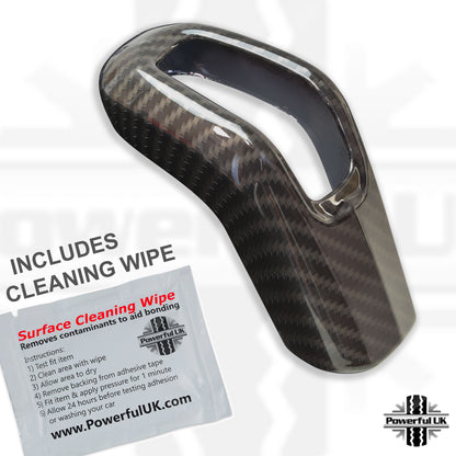 Carbon Fibre Effect Gear Lever Selector Trim Cover to fit Range Rover Sport L494