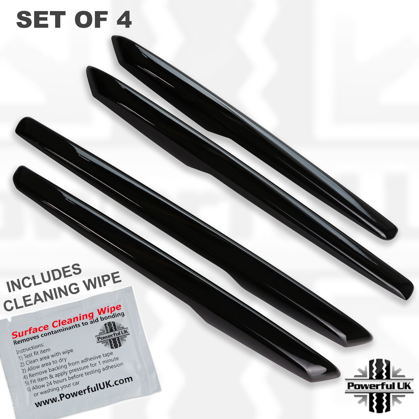 Side Vent Blade Covers - Gloss Black for Rover Sport L494 2014-17