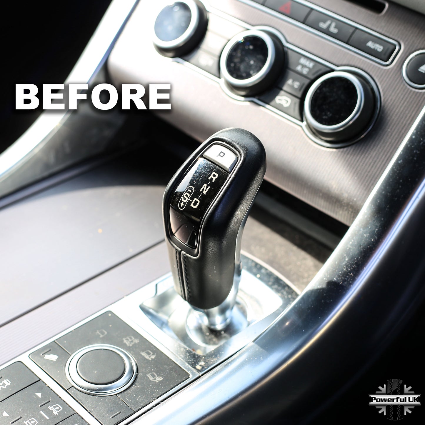 Carbon Fibre Effect Gear Lever Selector Trim Cover to fit Range Rover Sport L494