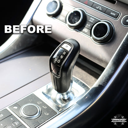 Carbon Fibre Effect Gear Lever Selector Trim Cover to fit Range Rover Sport L494