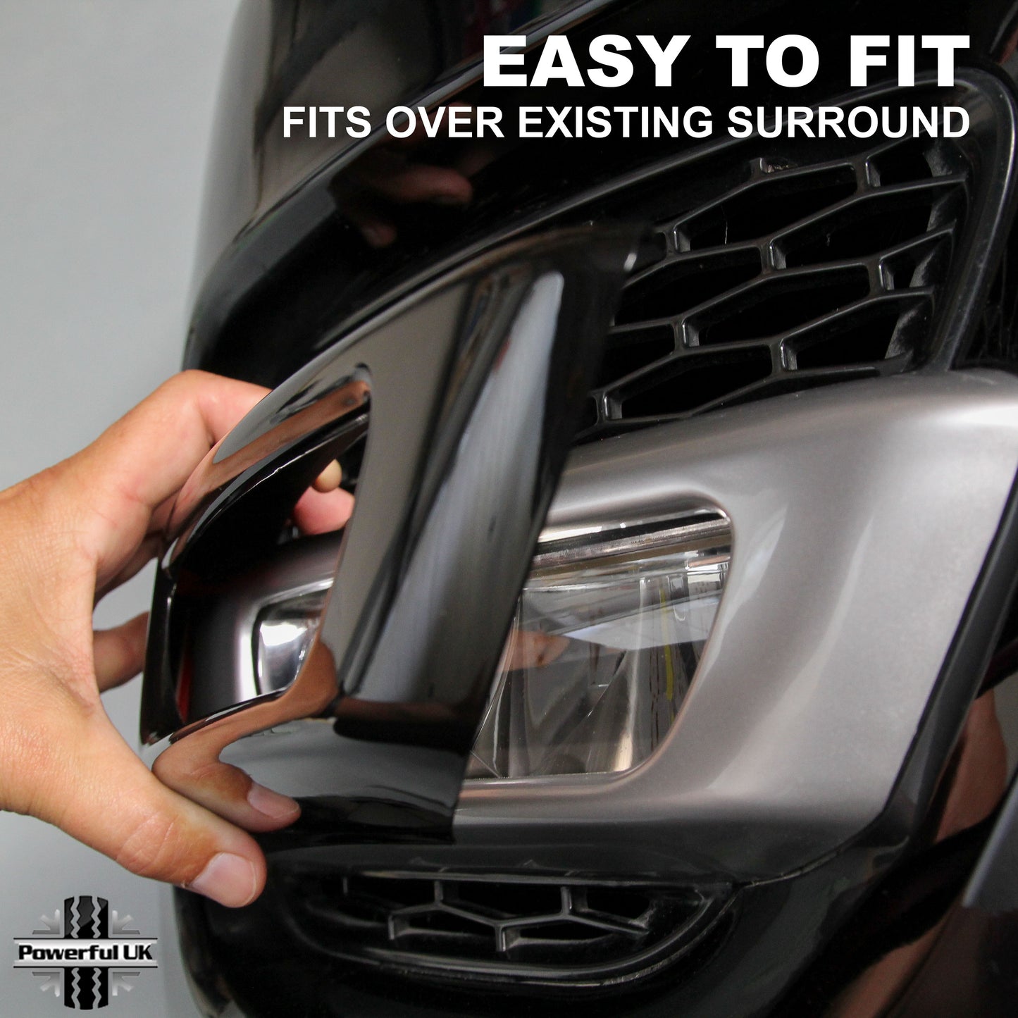 Fog Lamp Surround Covers for Range Rover Sport L494 2014-17  Gloss Black