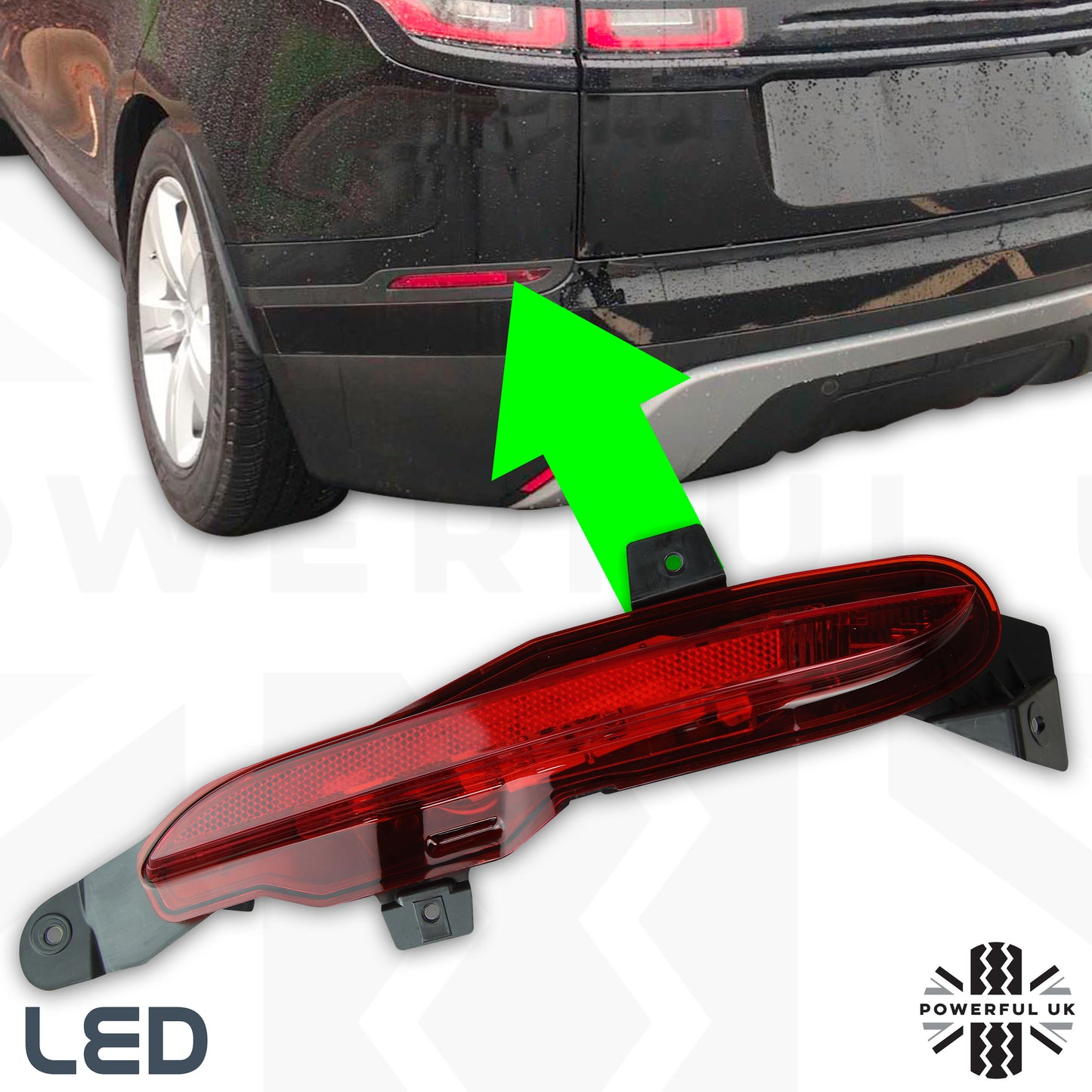 Rear Bumper Fog Light for Range Rover Velar - LH
