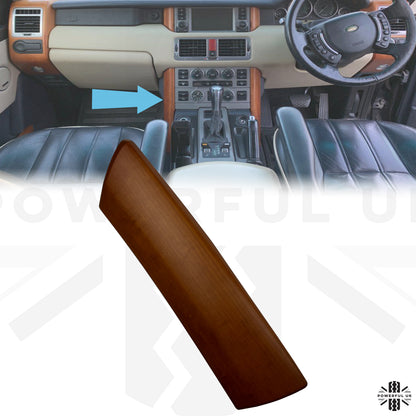 Centre Console Dash Pillar Cherry Wood for Range Rover L322 - Left