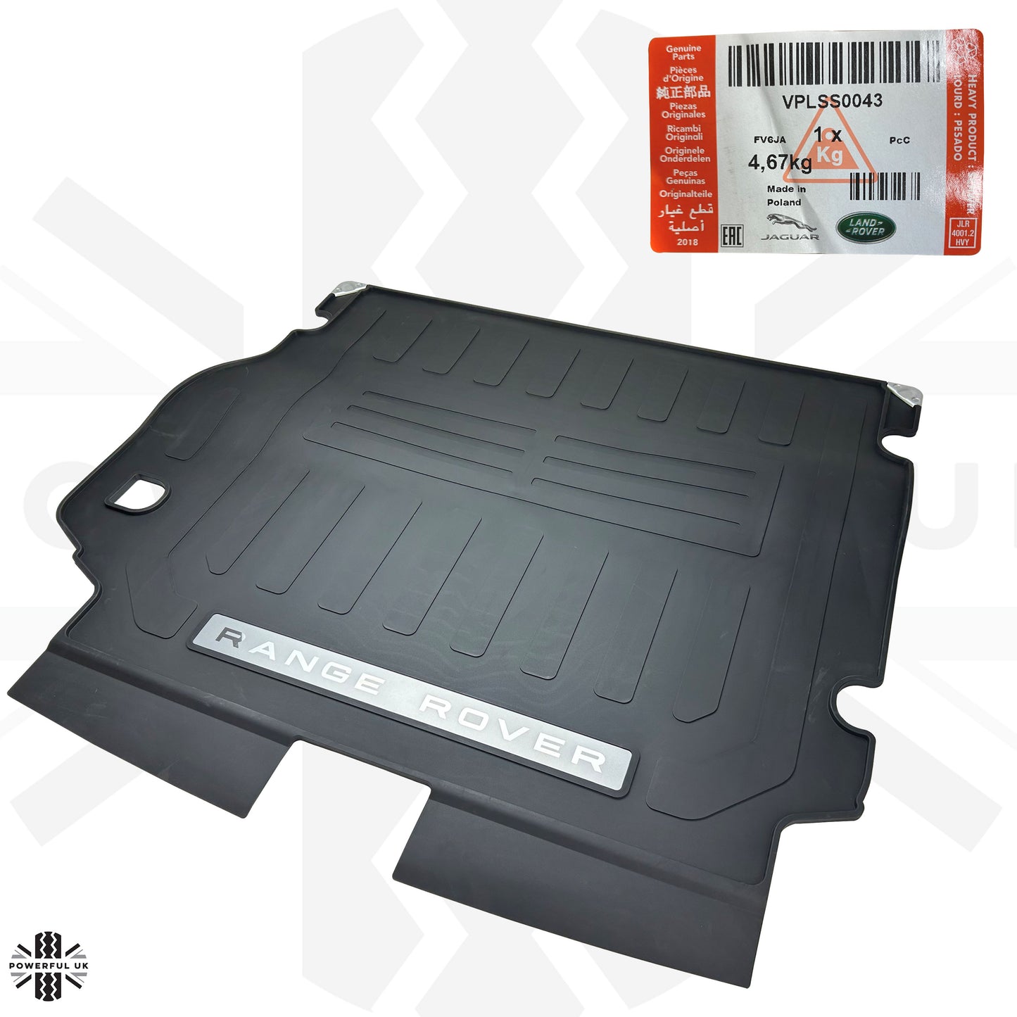 Genuine Rubber Boot Liner Mat for Range Rover Sport L320