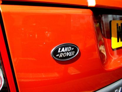 Genuine Rear Tailgate Badge - Black & Silver - for Range Rover Evoque 2 2019+