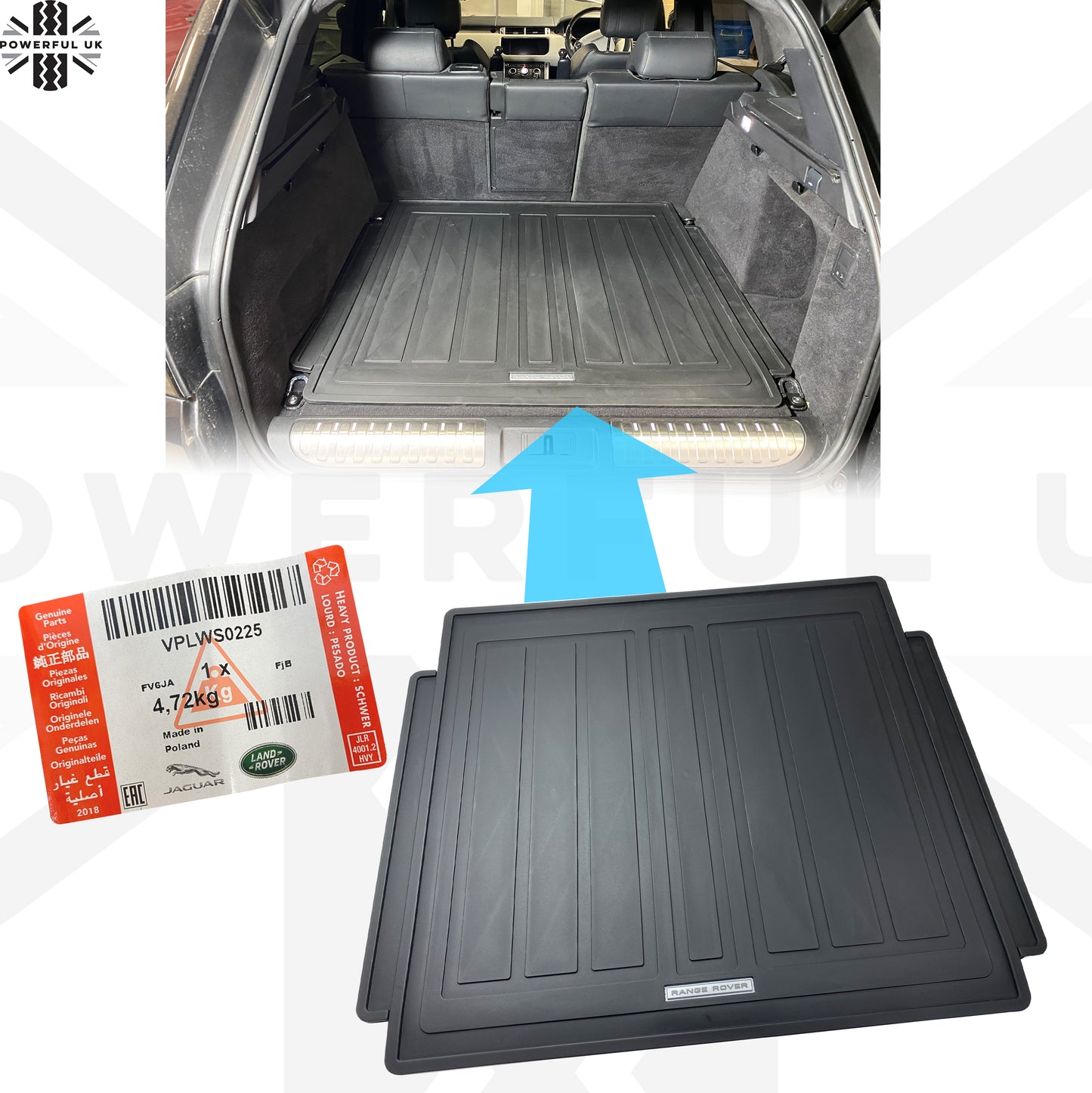 Genuine Rubber Boot Liner Mat for Range Rover Sport L494