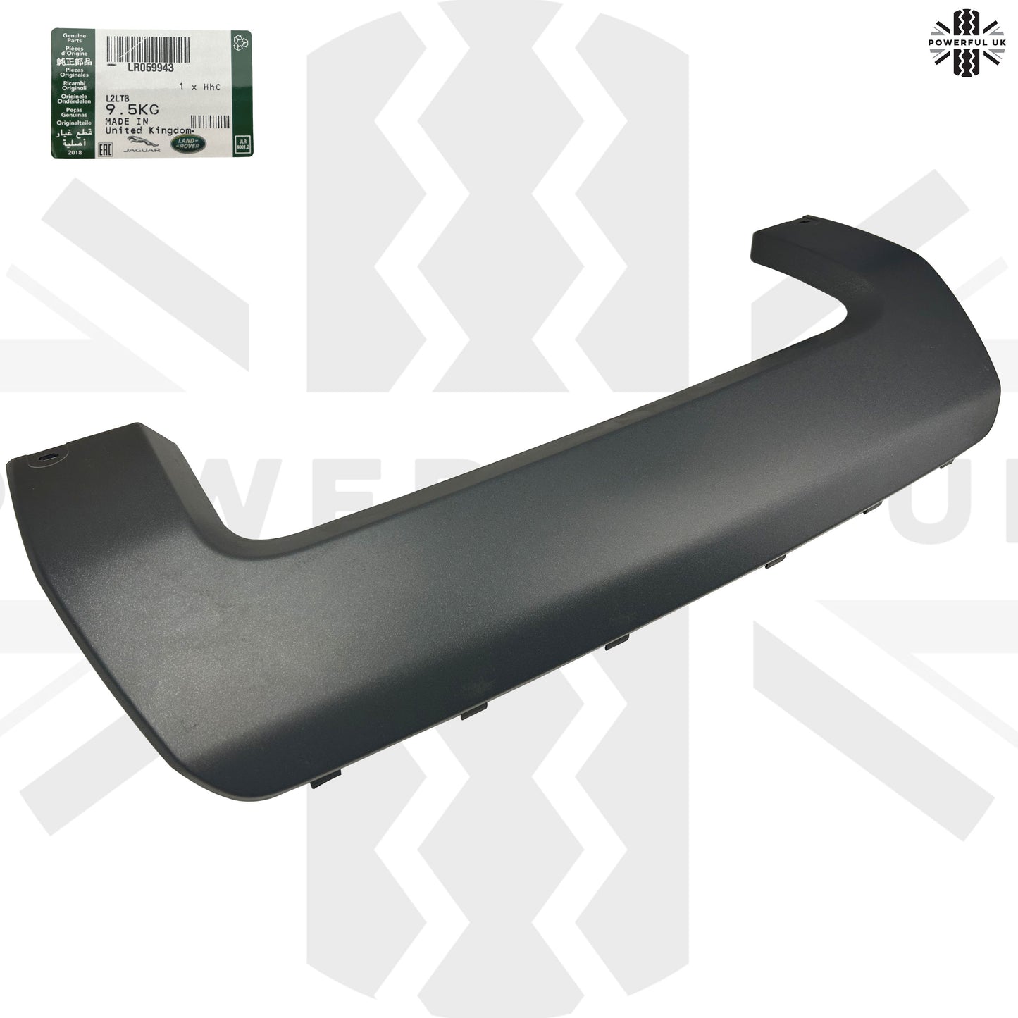 Genuine Rear Tow Eye Cover in Dark Silver for Range Rover Sport L494 (2014-2017)