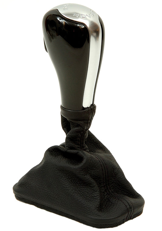 Gear Knob for Range Rover L322 - Black Piano + Chrome Insert