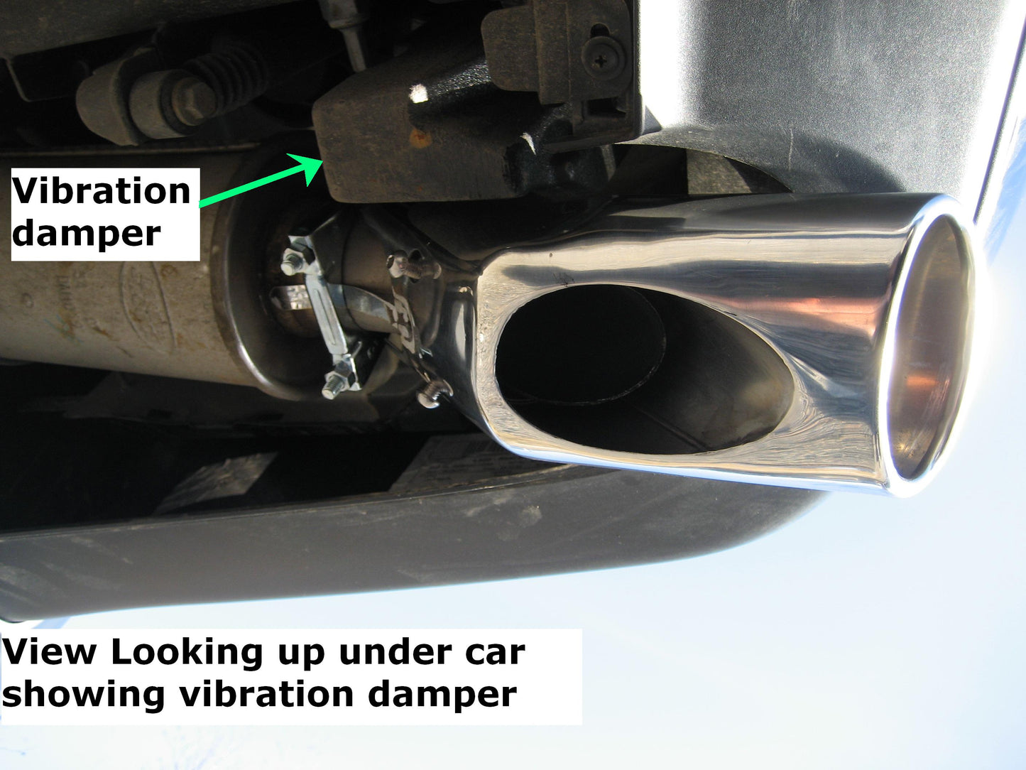 Twin Exhaust Tailpipes for Range Rover Sport L320 - Diesel Models - Black