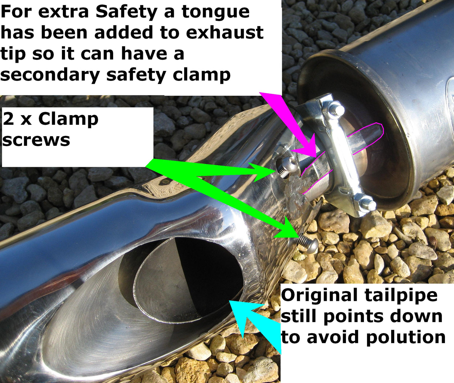 Twin Exhaust Tailpipes for Range Rover Sport L320 - Diesel Models - Black