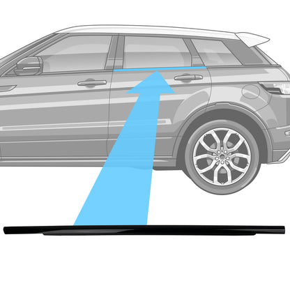 Genuine Rear Left Window Moulding Trim for Range Rover Evoque