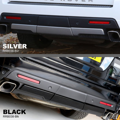 3pc Bumper Inserts for Range Rover Sport Autobiography Rear Bumper - Gloss Black