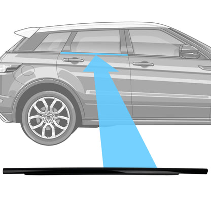 Genuine Rear Right Window Moulding Trim for Range Rover Evoque