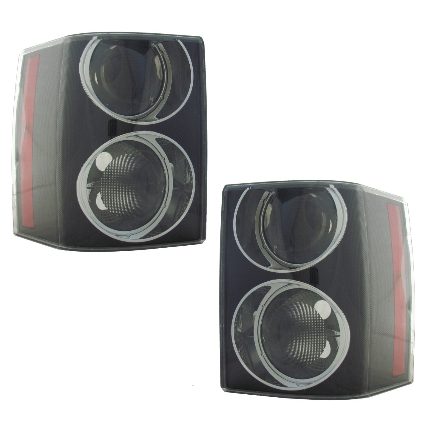 Rear Lights Smoked "Supercharged Type" for Range Rover L322 2002-09 - PAIR - Kit With Bulbs & Bulb Holders