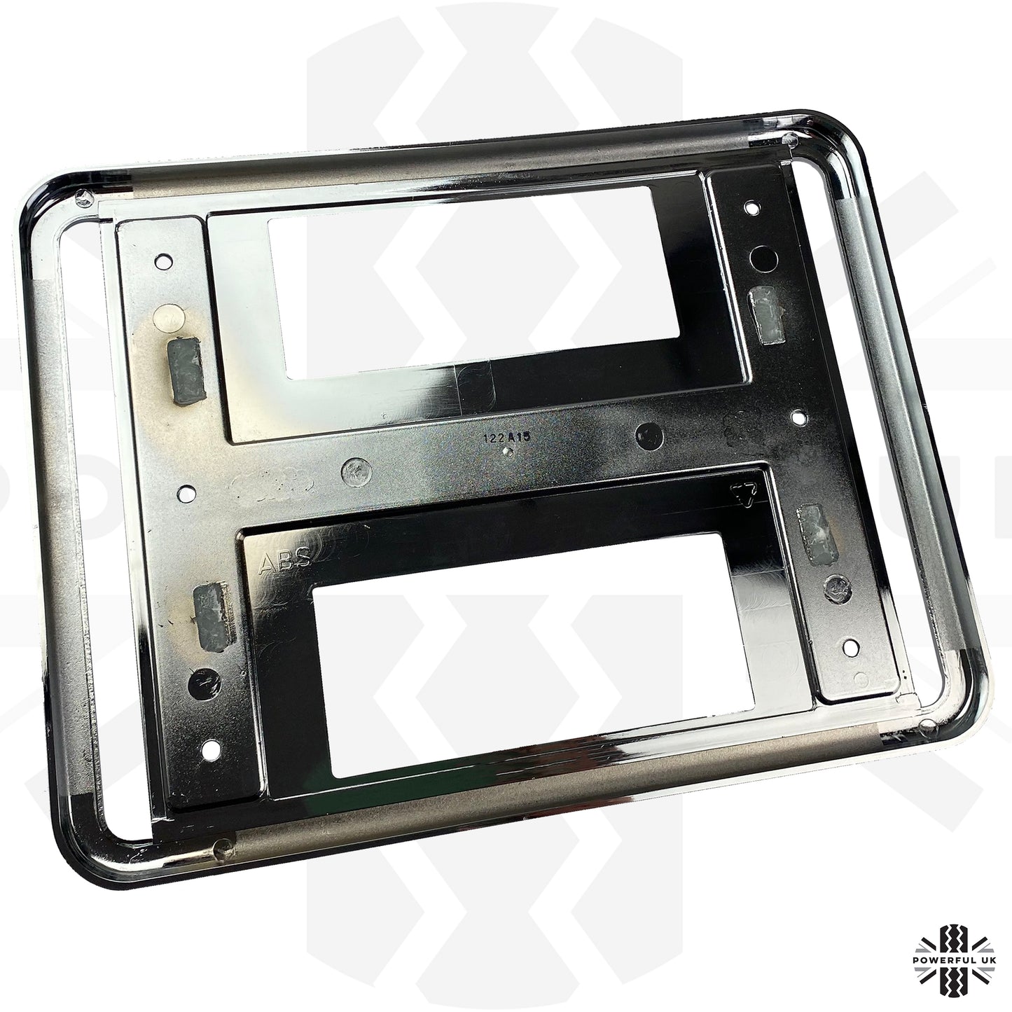 Square Rear Number Plate Surround for Land Rover Freelander 1 - Chrome