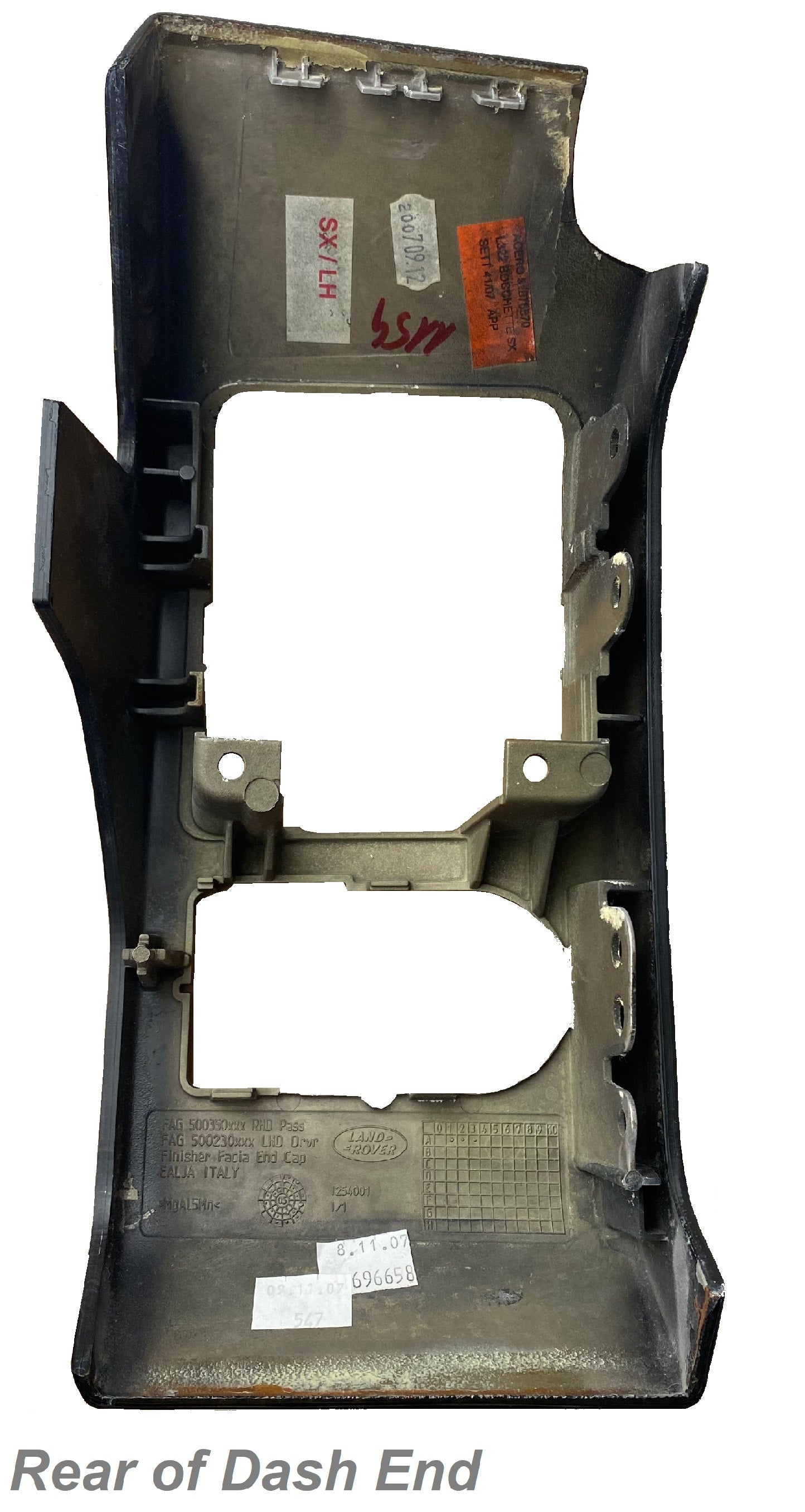 Prussian Blue Left Dash End Panel for Range Rover L322 - LHD