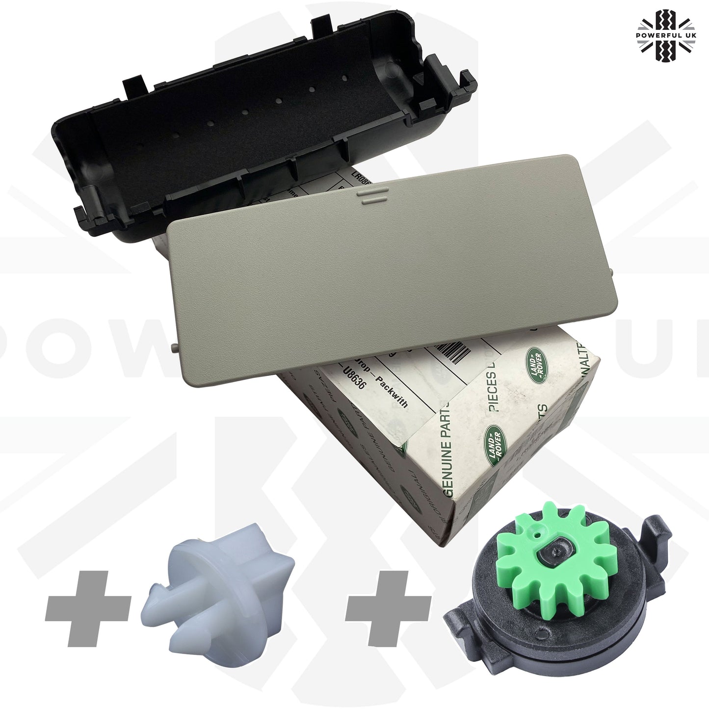 Genuine Sunglasses Holder Upgrade /  Repair kit for Land Rover Discovery 5 - Grey