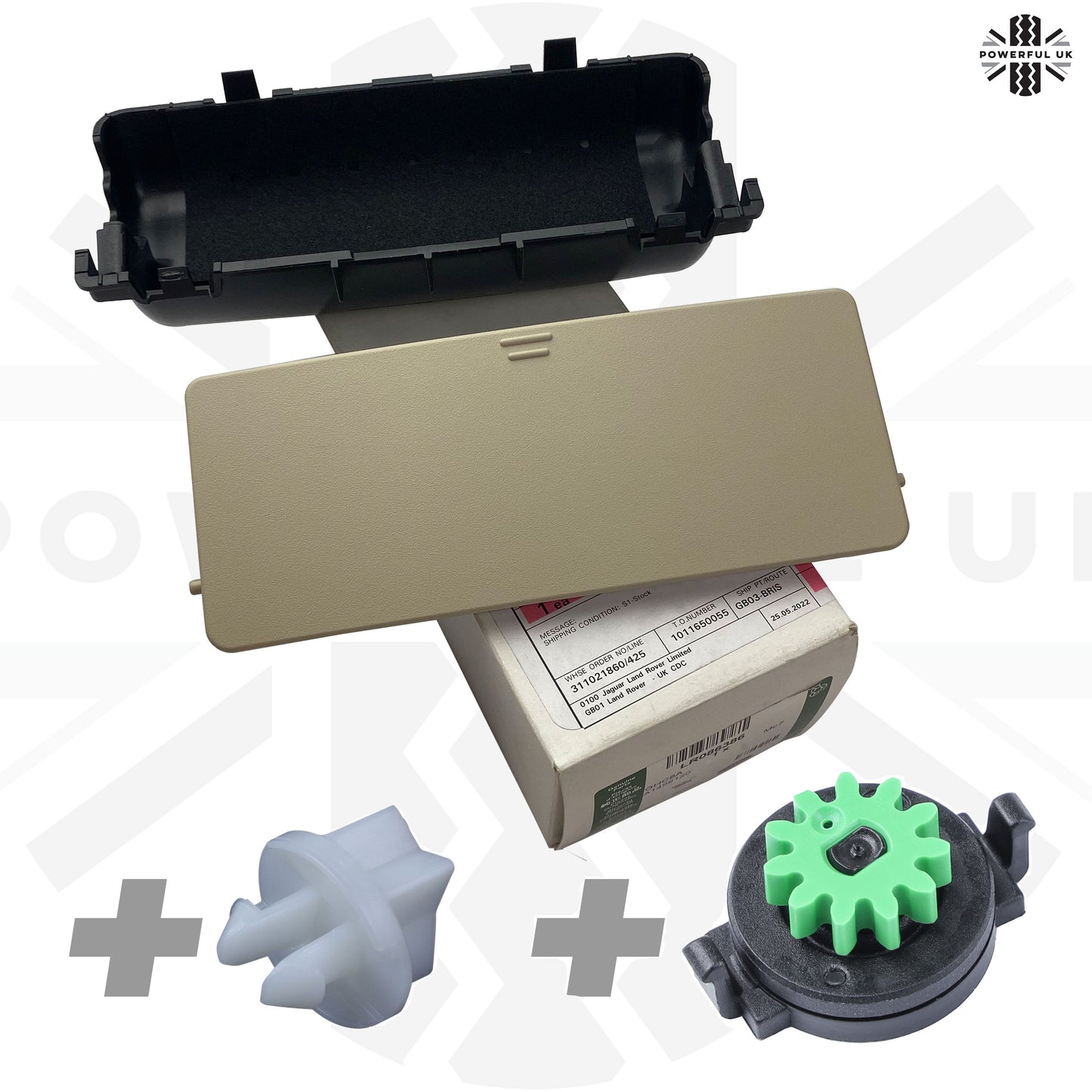 Genuine Sunglasses Holder Upgrade / Repair kit for Range Rover Evoque - Ivory