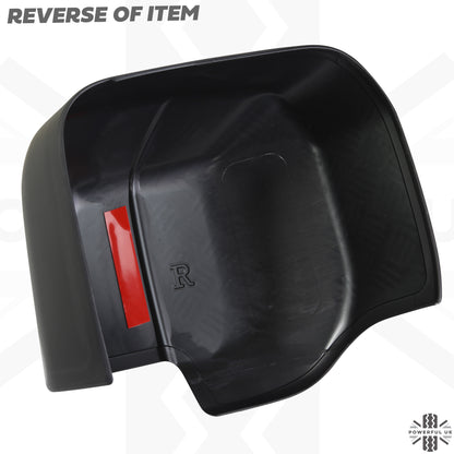 Extended Mirror Covers Chequer Plate  for Land Rover Defender L663 - NO Camera Mount
