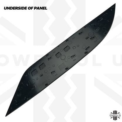 Black Bonnet Chequer Trim Panels for Land Rover Defender L663 - Left