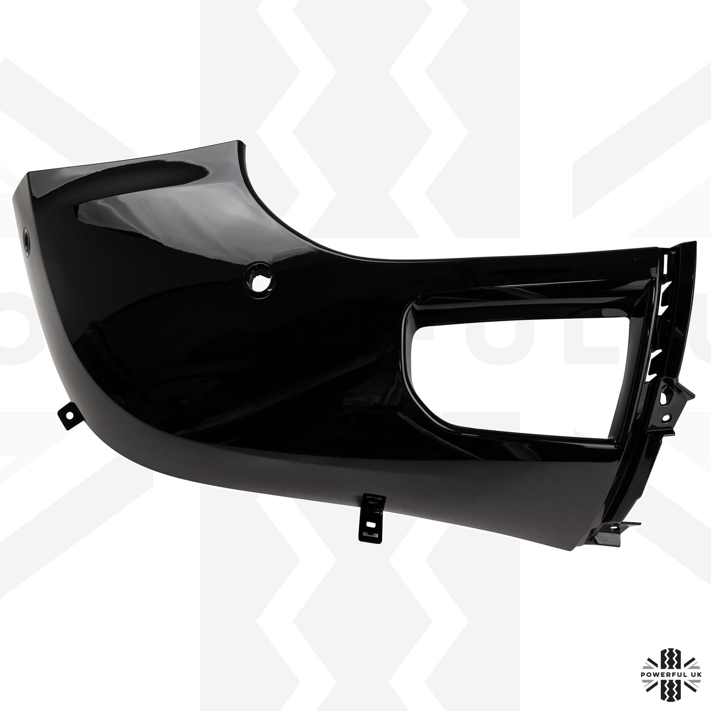 Front Bumper Corner for Land Rover Defender L663 in Gloss Black - RIGHT