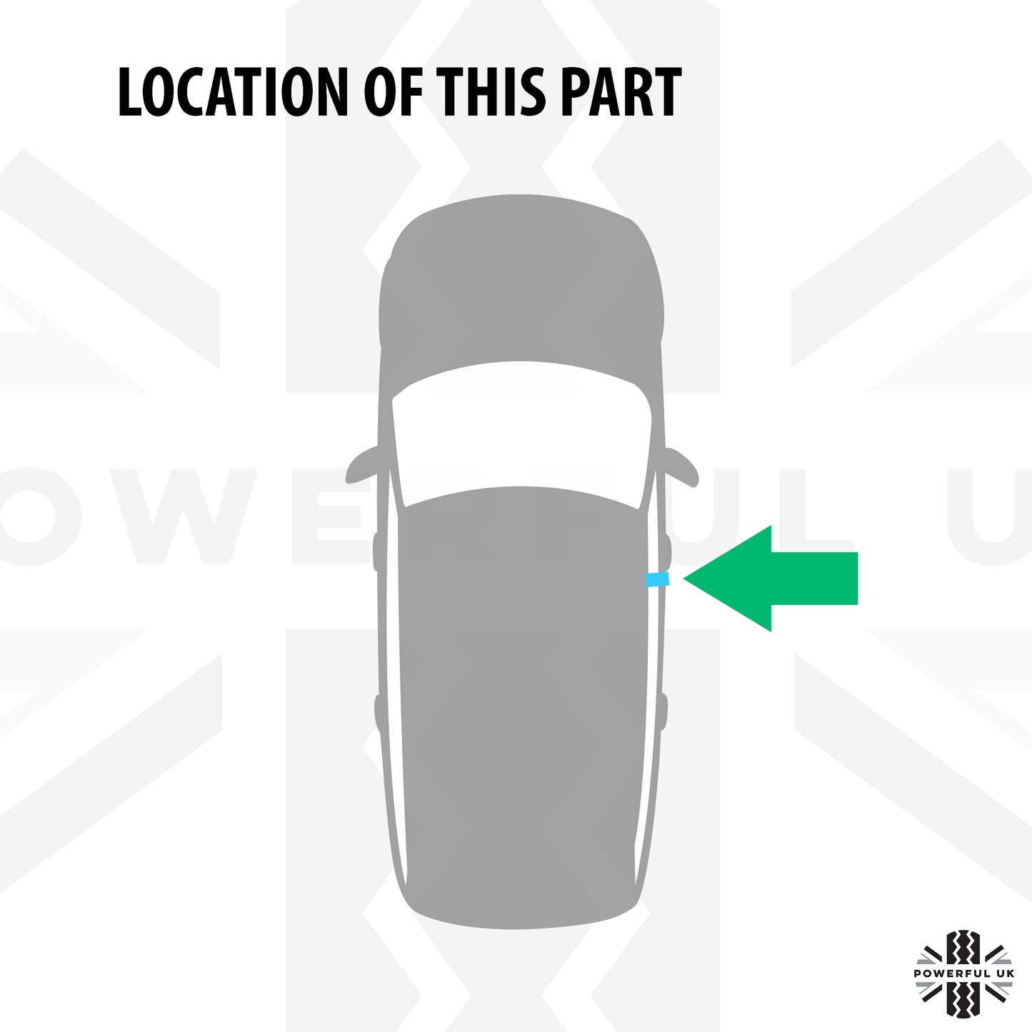 Genuine Front B Pillar Finisher in Gloss Black for Range Rover Sport L494 - Right