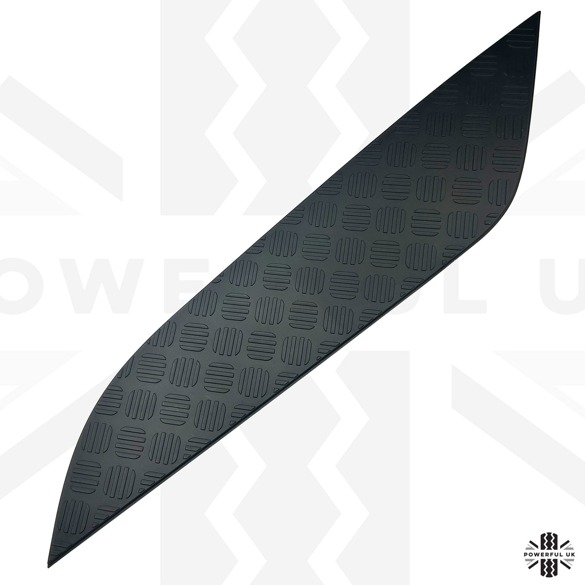 Black Bonnet Chequer Trim Panel for Land Rover Defender L663 - Right