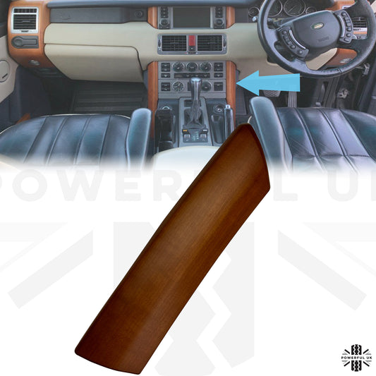 Centre Console Dash Pillar Cherry Wood for Range Rover L322 - Right