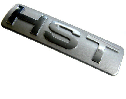 "HST" Badge for Range Rover Sport - Genuine - Silver / Chrome
