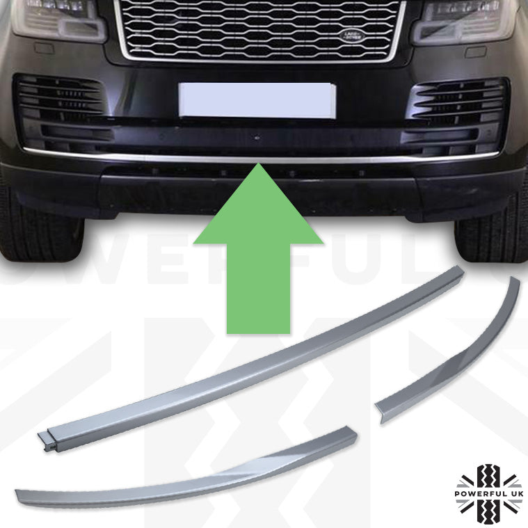 Front Bumper Lower Trim - Silver for Range Rover L405 2018