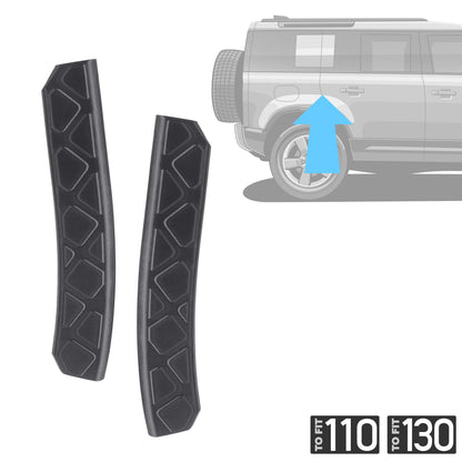 2pc Rear Door Edge Protection Strips for Land Rover Defender L663 110/130 - Square Pattern
