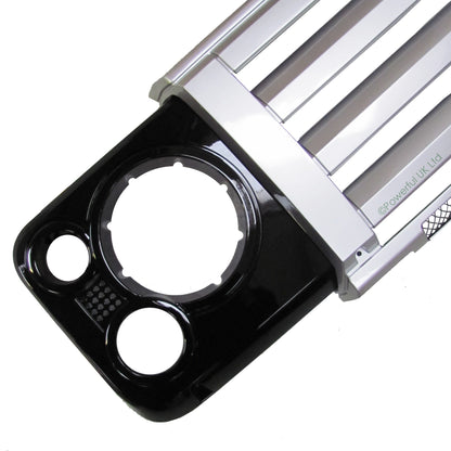 Front Grille Kit - Silver&  Black - for Land Rover Defender SVX