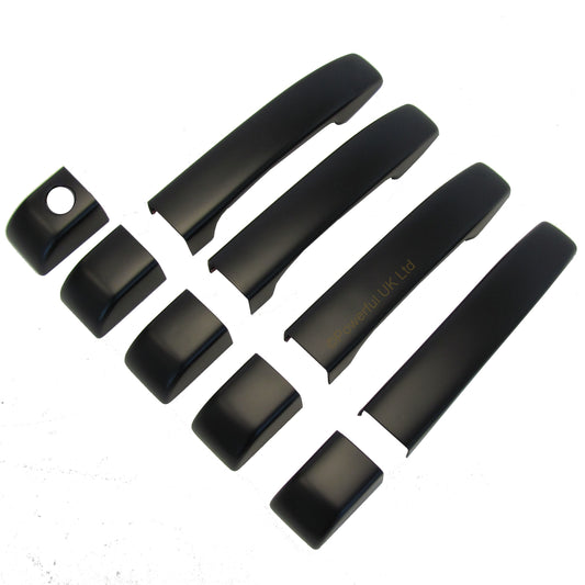 Door Handle Covers (9pc set) for Range Rover L322 -  Satin Black