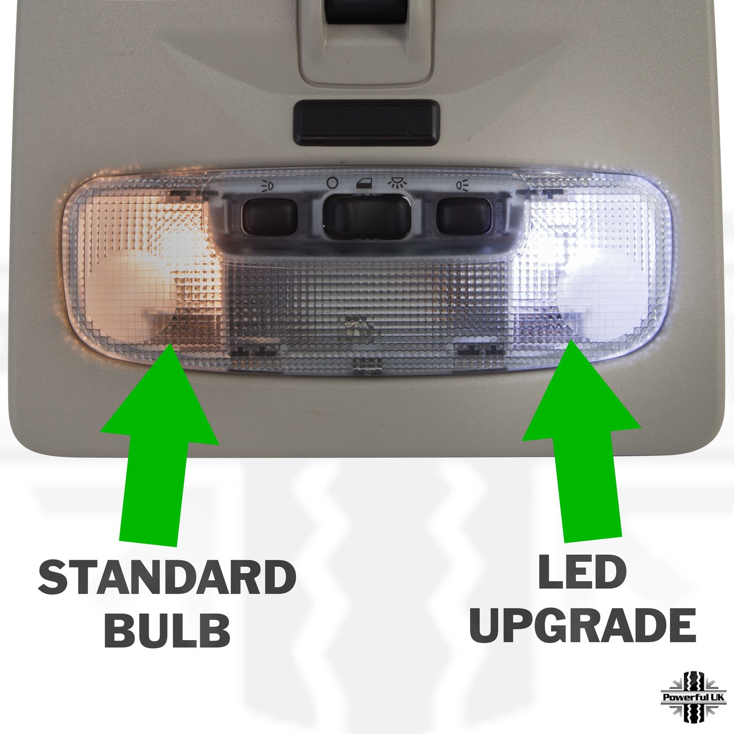 LED Interior Light kit in White for Land Rover Freelander 2 (Map Light Version)