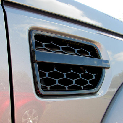 Side Vents - Gloss Black - for Land Rover Discovery 4 - PAIR