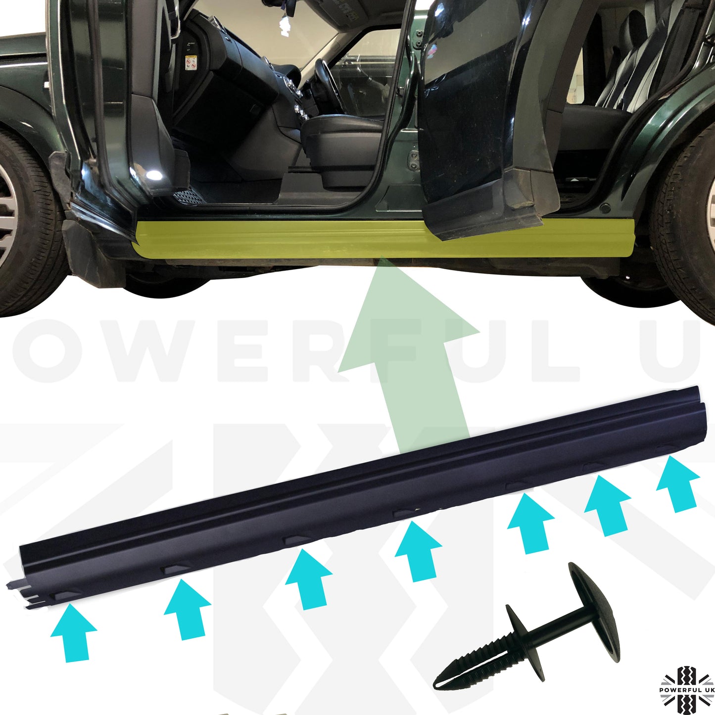 Genuine Side Door Sill Moulding Clips - 7pc