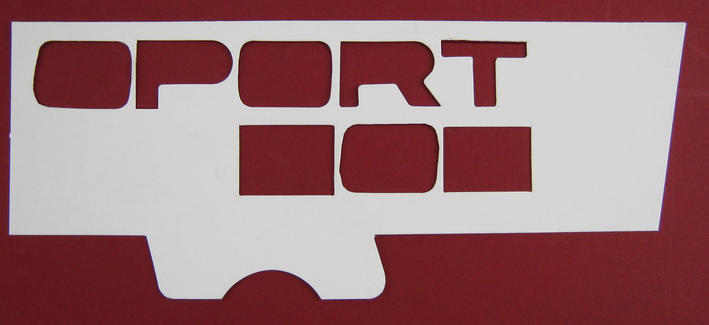 Black Tailgate Lettering - SPORT - for Range Rover Sport L320