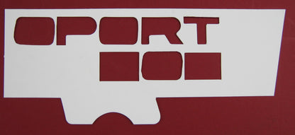 Black Tailgate Lettering - SPORT - for Range Rover Sport L320