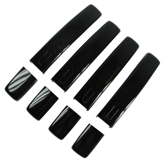 Door Handle Covers for Land Rover Discovery 4 with Button in Handle - Santorini Black