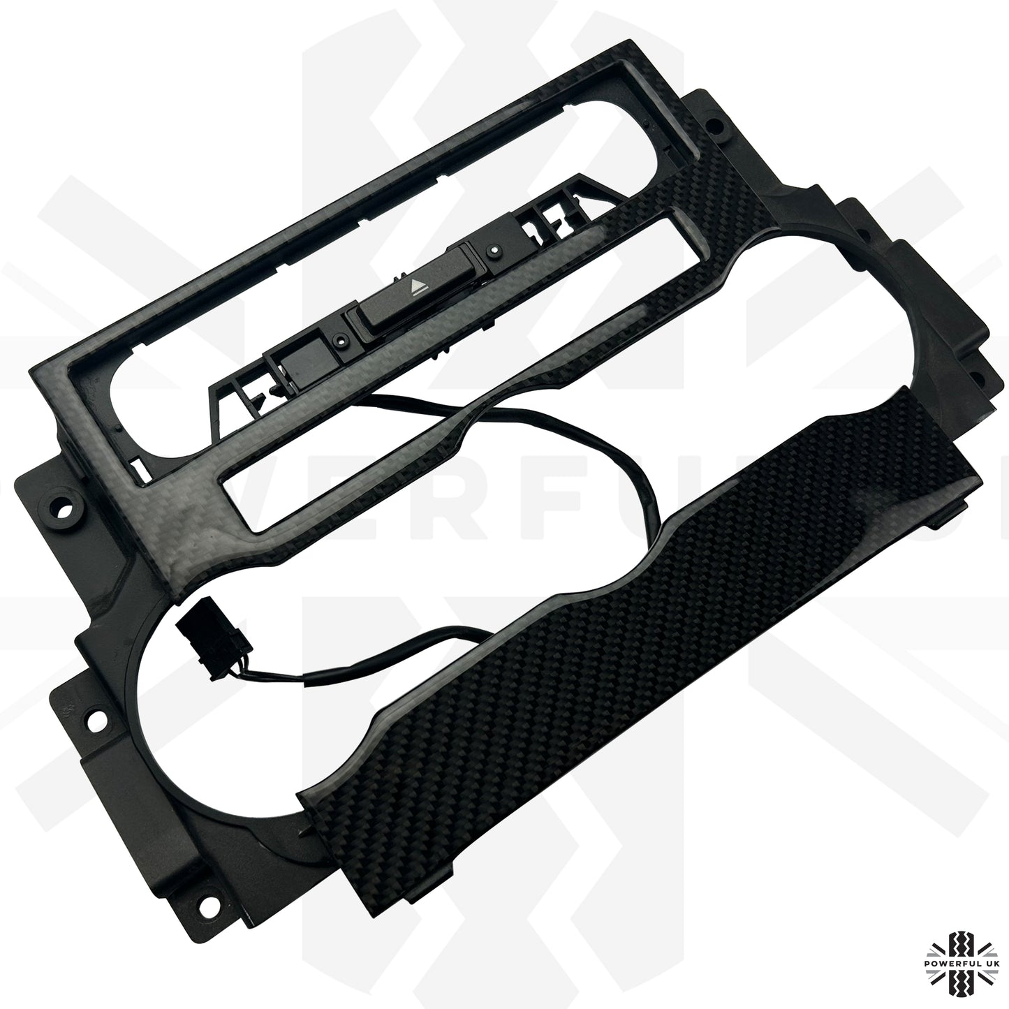 Centre Console Dash Heater Fascia Panel in Carbon Fibre for Range Rover Sport - Late Type