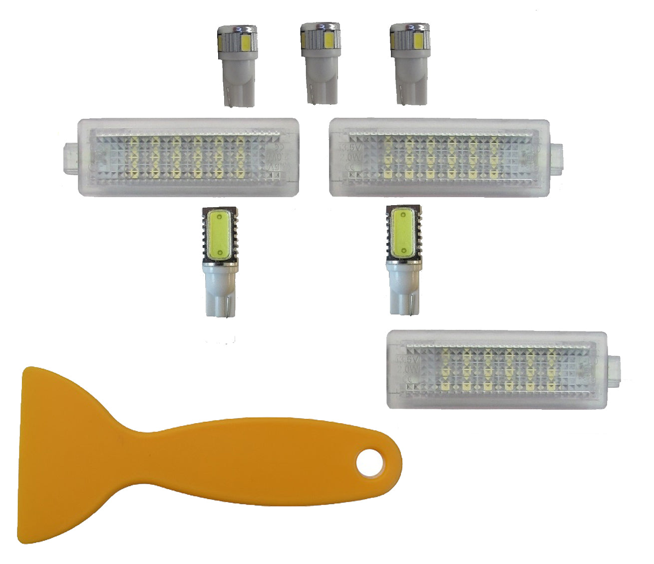 Full LED White Interior Light Kit for Range Rover Sport (9pc) 2005-2013