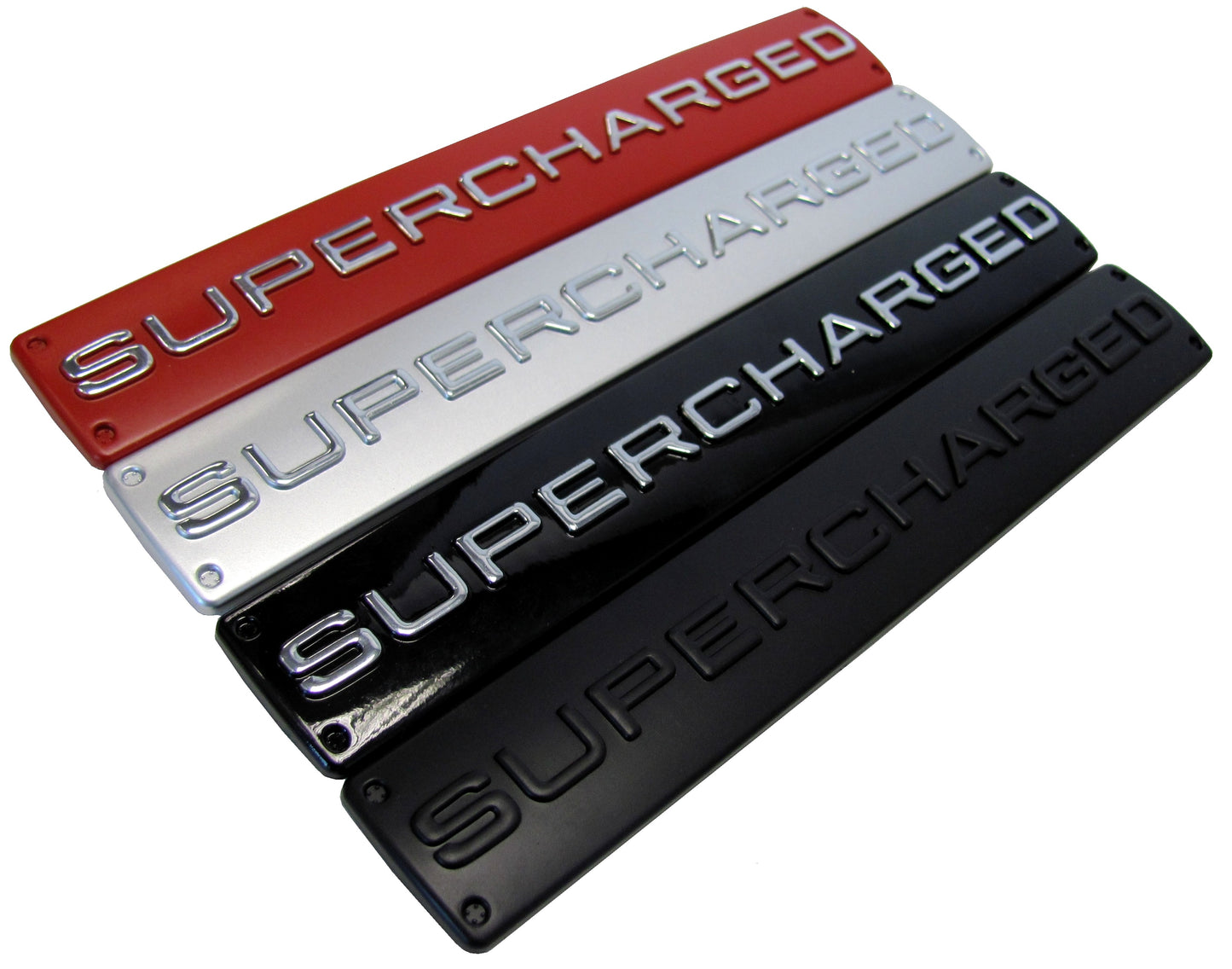 SUPERCHARGED Badge - Silver & Chrome for Range Rover Sport
